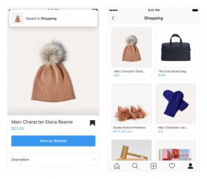 Instagram créé une collection dédiée au Shopping